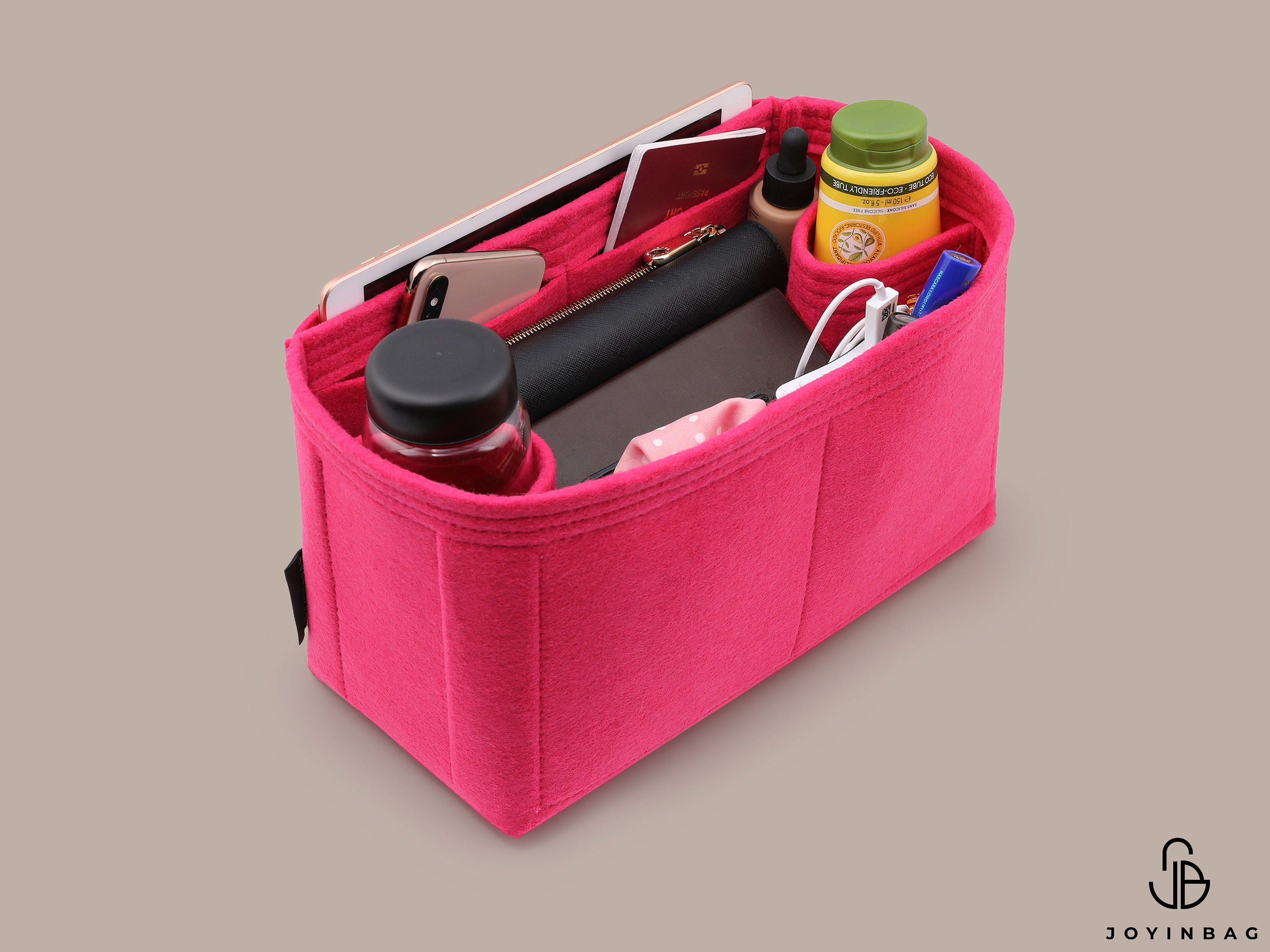 Bag Organizer for Deauville Tote Large (Detachable Zipper Top Cover) -  Premium Felt (Handmade/20 Colors) : Handmade Products 