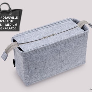 Deauville Canvas Organizer, Handbag Organizer, Purse Insert, Canvas Tote Bag Insert, Felt Bag Organizer, Tote Bag Organizer, Purse Storage
