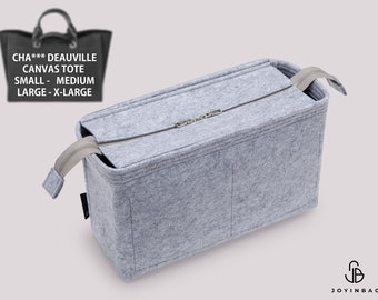 Deauville Canvas Organizer, Handbag Organizer, Purse Insert, Canvas Tote Bag Insert, Felt Bag Organizer, Tote Bag Organizer, Purse Storage