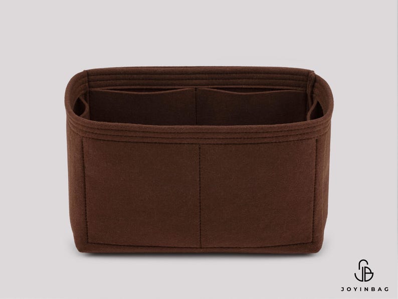 Organizador de bolsas multiusos con inserto de fieltro y 6 bolsillos interiores imagen 5