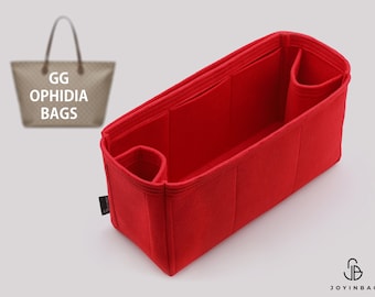 Purse Organizer For Ophidia GG Tote Bags | Tote Bag Organizer | Designer Handbag Organizer | Bag Liner | Purse Insert | Purse Storage