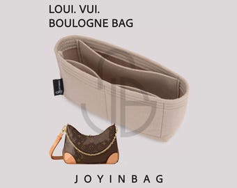 Boulogne PM and Nano Bag Organizer Insert, 2mm Felt Purse Liner with Interior Pockets