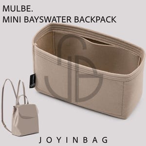 Rucksack-Organizer aus Filz für Mini Bayswater - Handgefertigter Tascheneinsatz