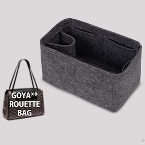 Purse Organizer For Rouette Bag PM | Tote Bag Organizer | Designer Handbag Organizer | Bag Liner | Purse Insert | Purse Storage