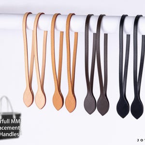 Tracolla di ricambio in vacchetta per borsa Neverfull - Kit in pelle di alta qualità con corda da cucito - Soluzione fai da te per manici e tracolle Neverfull