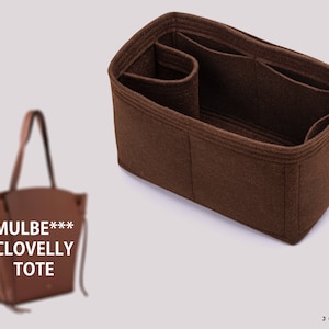 Handmade Clovelly Tote Bag Organizer: Perfect for Clovelly Tote – Felt Purse Insert with Multiple Pockets for Ultimate Organization
