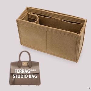 Purse Organizer For Ferra. Studio Bags | Tote Bag Organizer | Designer Handbag Organizer | Bag Liner | Purse Insert | Purse Storage