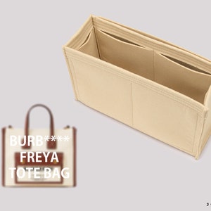 Purse Organizer For Burb. Freya Tote Bags | Tote Bag Organizer | Designer Handbag Organizer | Bag Liner | Purse Insert | Purse Storage
