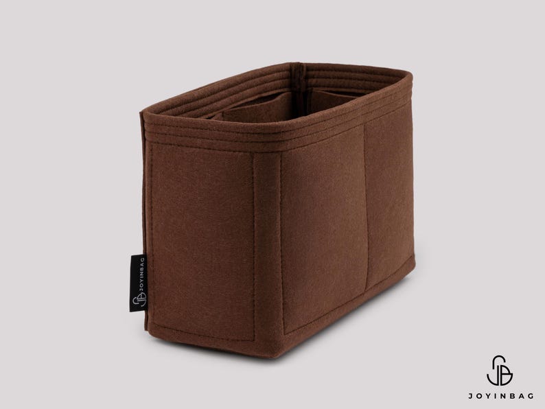 Organizador de bolsas multiusos con inserto de fieltro y 6 bolsillos interiores imagen 9