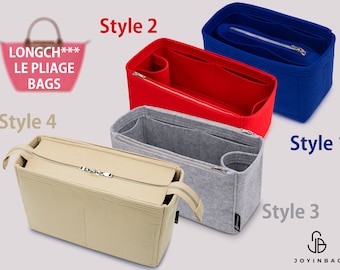Luxury Felt Organizer Insert for Le Pliage Tote Bags | Customizable Handbag Liner with Multi-Pocket Design for Ultimate Bag Organization