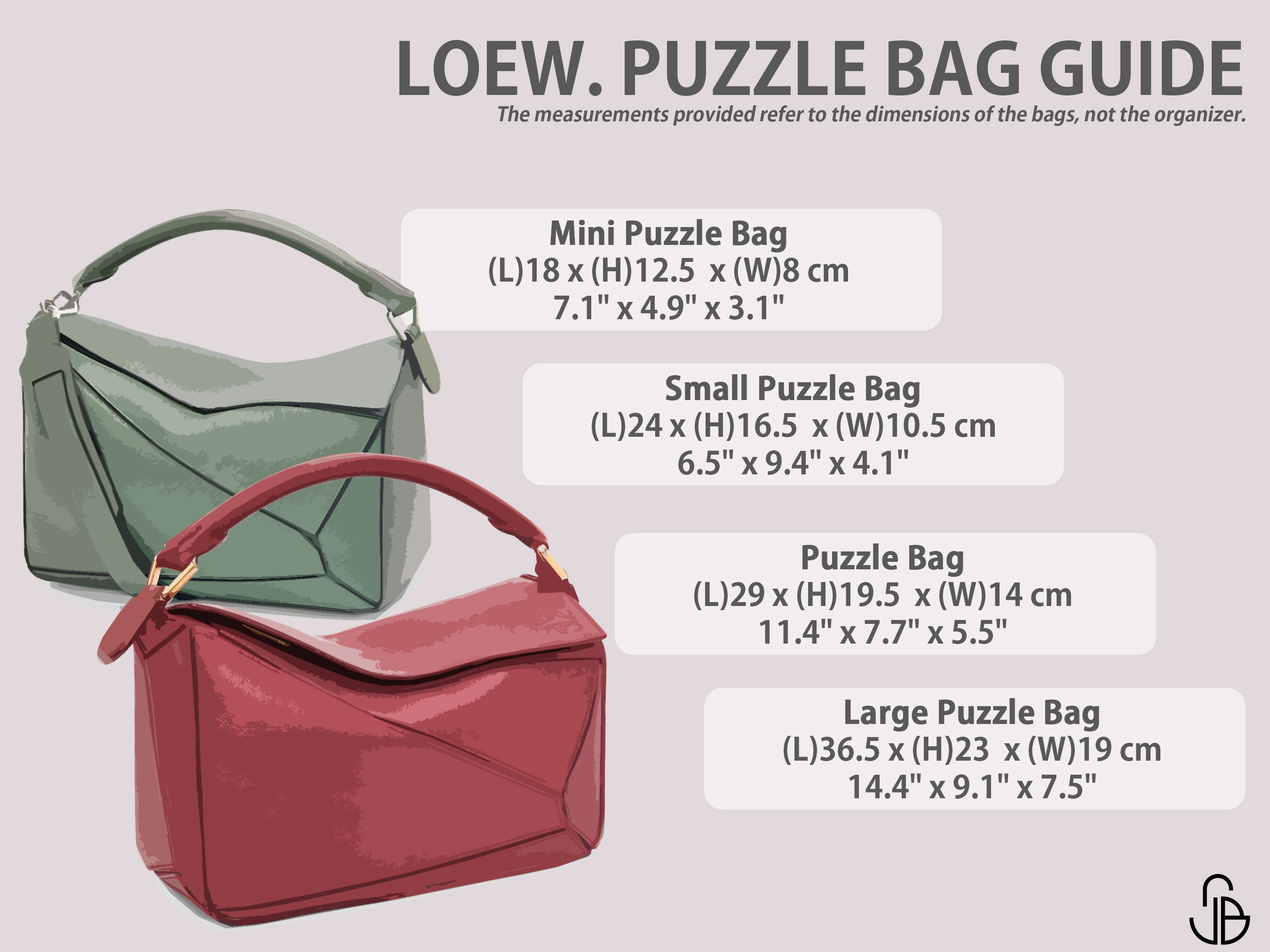 Puzzle bag size sale