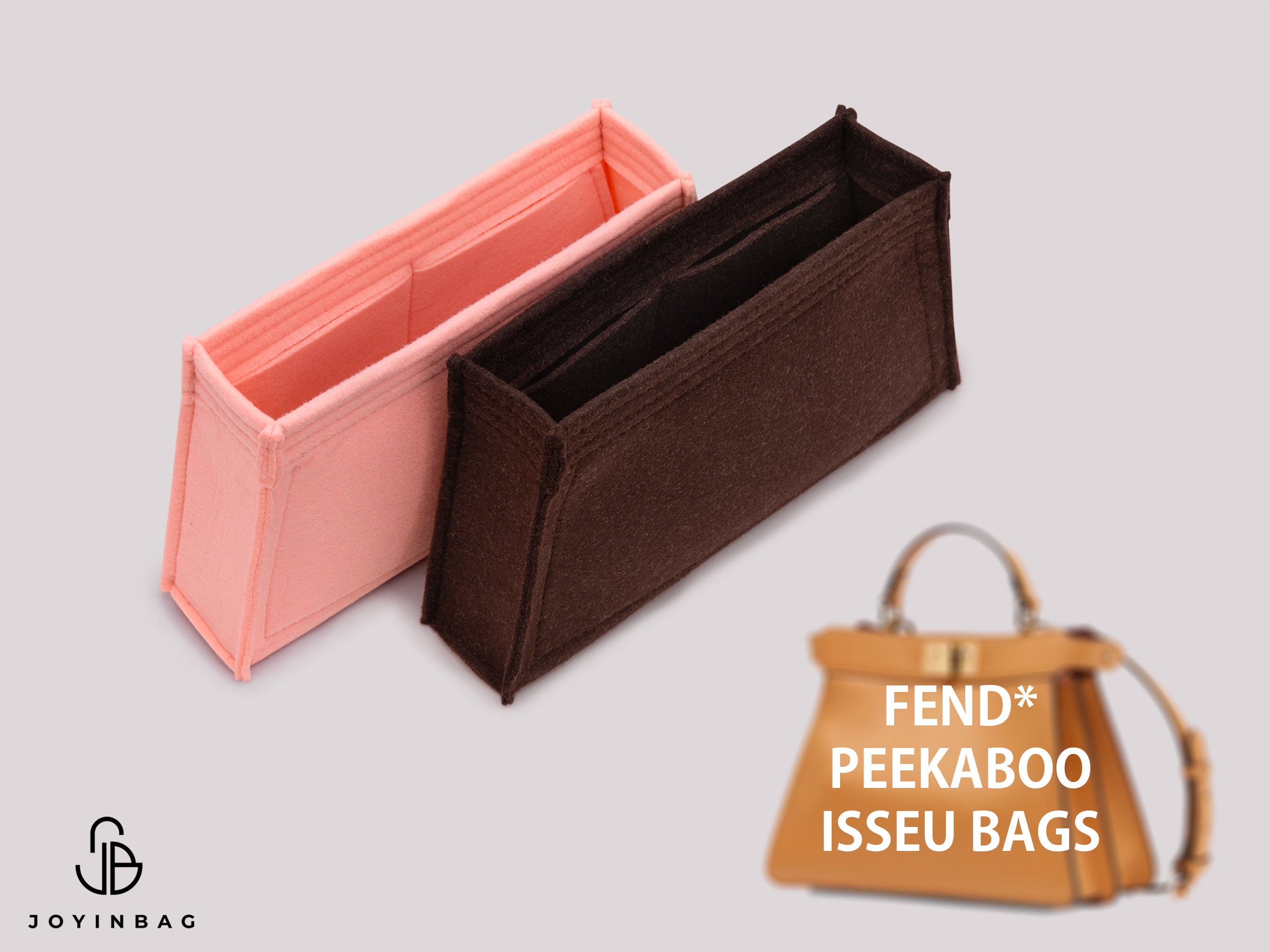 Purse Organizer For Peekaboo Bag | Tote Bag Organizer | Designer Handbag Organizer | Bag Liner | Purse Insert | Purse Storage