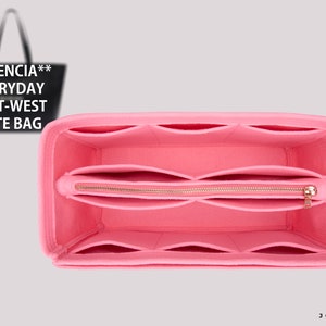 Organizador de bolsos Everyday East West: inserto de fieltro premium personalizable para una organización eficiente, inserto de bolso Everyday East West
