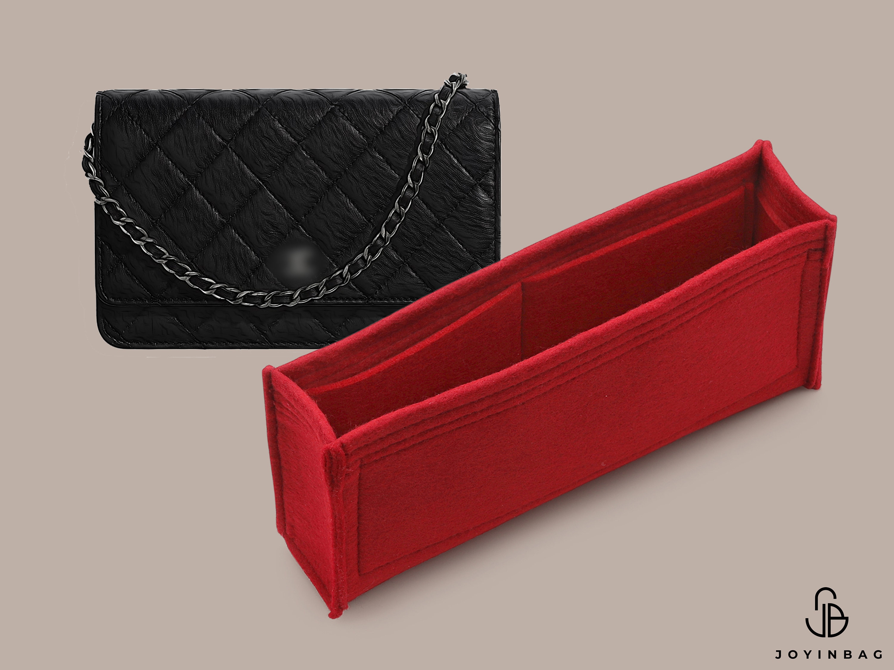 Purse Organizer for WOC (Wallet on Chain) Designer Handbags | Bag Organizer Insert | Tote Bag Organizer | Tote Bag Liner | Handbag Insert