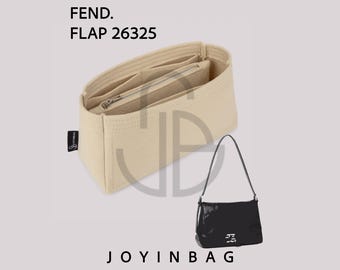 Fen. Flap 26325 Felt Purse Organizer, 2mm Handbag Insert with Removable Pouch