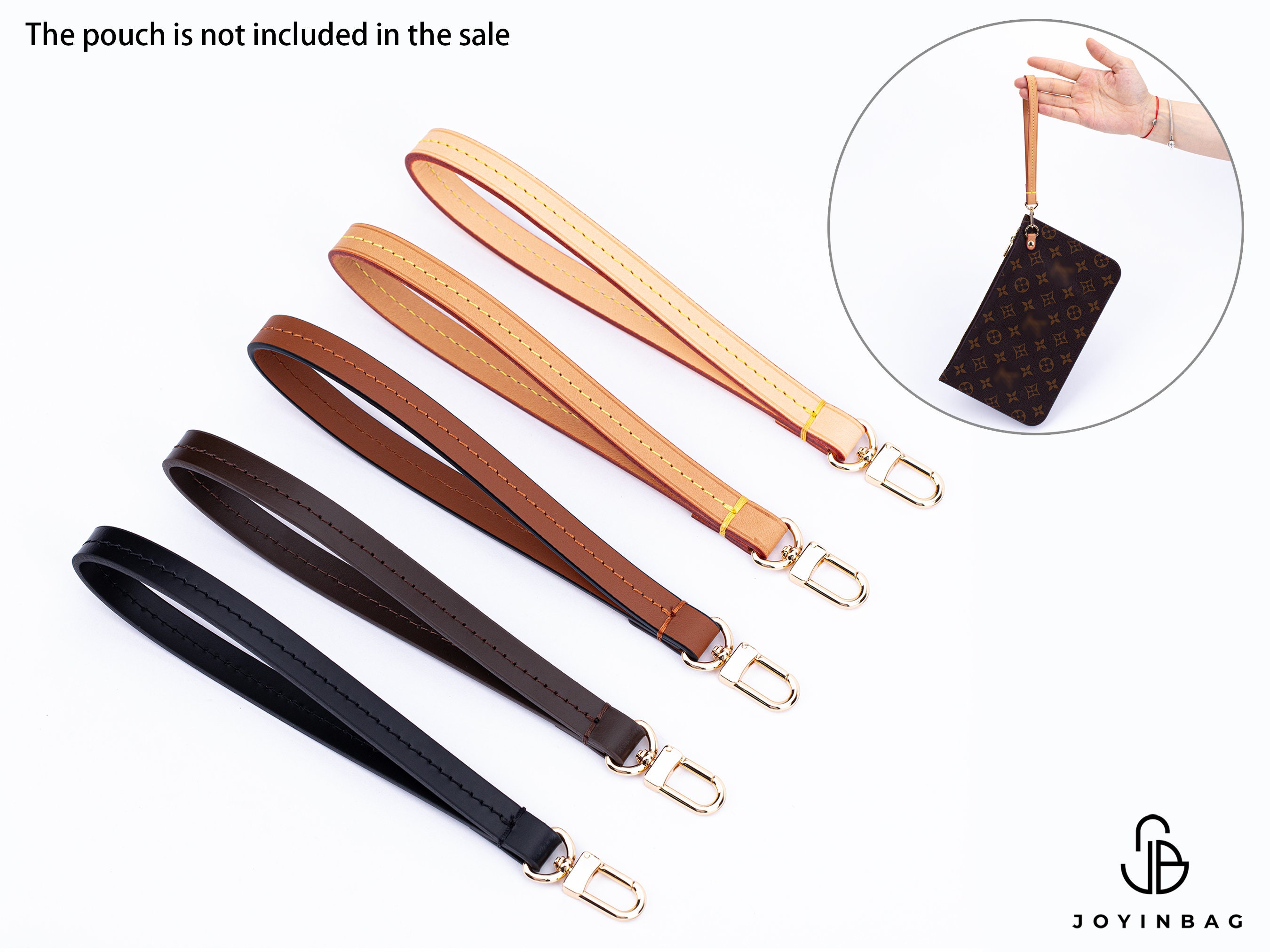 Natural Honey Vachetta Leather Wristlet Strap: Perfect for Pochette,  Wallets, Small Clutches, for Luxury Vintage & New Bags 