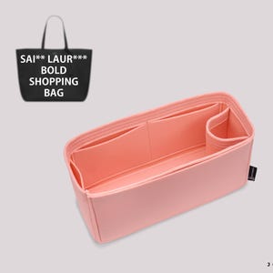 Organizador de bolsos de mano para bolsos de compras Sai. Laur. Bold / Inserto para monedero / Moldeador de bolsos / Bolso de compras Bold East/West