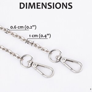 Replacement Metal Purse Chain Choice of Length Metal Purse Chain Purse Chain Chain for Purses Handbag Chain image 2