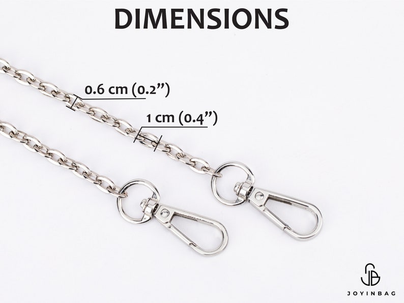 Replacement Metal Purse Chain Choice of Length Metal Purse Chain Purse Chain Chain for Purses Handbag Chain image 2