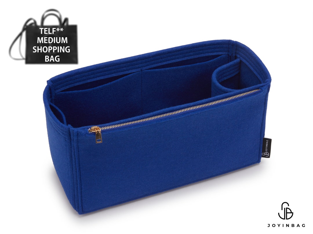 Purse Organizer With Zippered Pocket for Telfar Medium Shopping Bag
