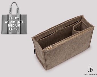 Customizable Woody Tote Insert: High-Quality Felt Organizer for Large/Medium Woody Totes, Perfect for Designer Handbags