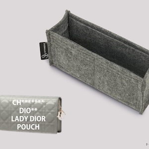Lady Nano Pouch Felt Insert & Purse Organizer - High-Quality Felt, Perfect Match - Pockets for Ultimate Organization