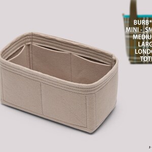 Purse Organizer For Burb. London Tote Bags | Tote Bag Organizer | Designer Handbag Organizer | Bag Liner | Purse Insert | Purse Storage