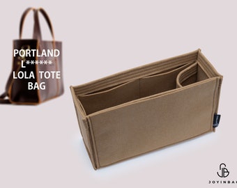 Handmade Lola Tota Bag Organizer: Perfect for Portland L. Bag – Felt Purse Insert with Multiple Pockets for Ultimate Organization