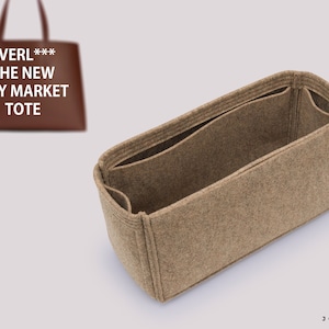 Organizador de bolsos para Everlane New Day Market Tote / Organizador de bolsos de mano / Organizador de bolsos de diseñador / Forro para bolsos / Inserto para bolsos / Almacenamiento para bolsos
