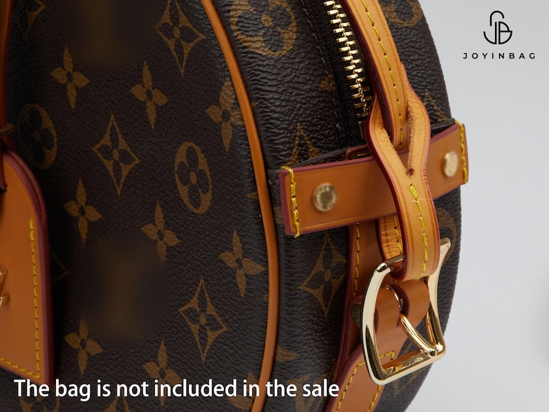 Vachetta Bag Strap, Real Leather Replacement Strap for Designer Purse, Fine Leather Strap with Stitching & Pull-Through Attachment Tab image 8