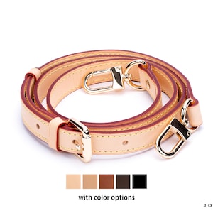 Vachetta Leather Bag Strap: Adjustable, Crossbody Purse Strap - Perfect Vachetta Strap for Speedy, Alma, Neverfull - Patina Aging Process