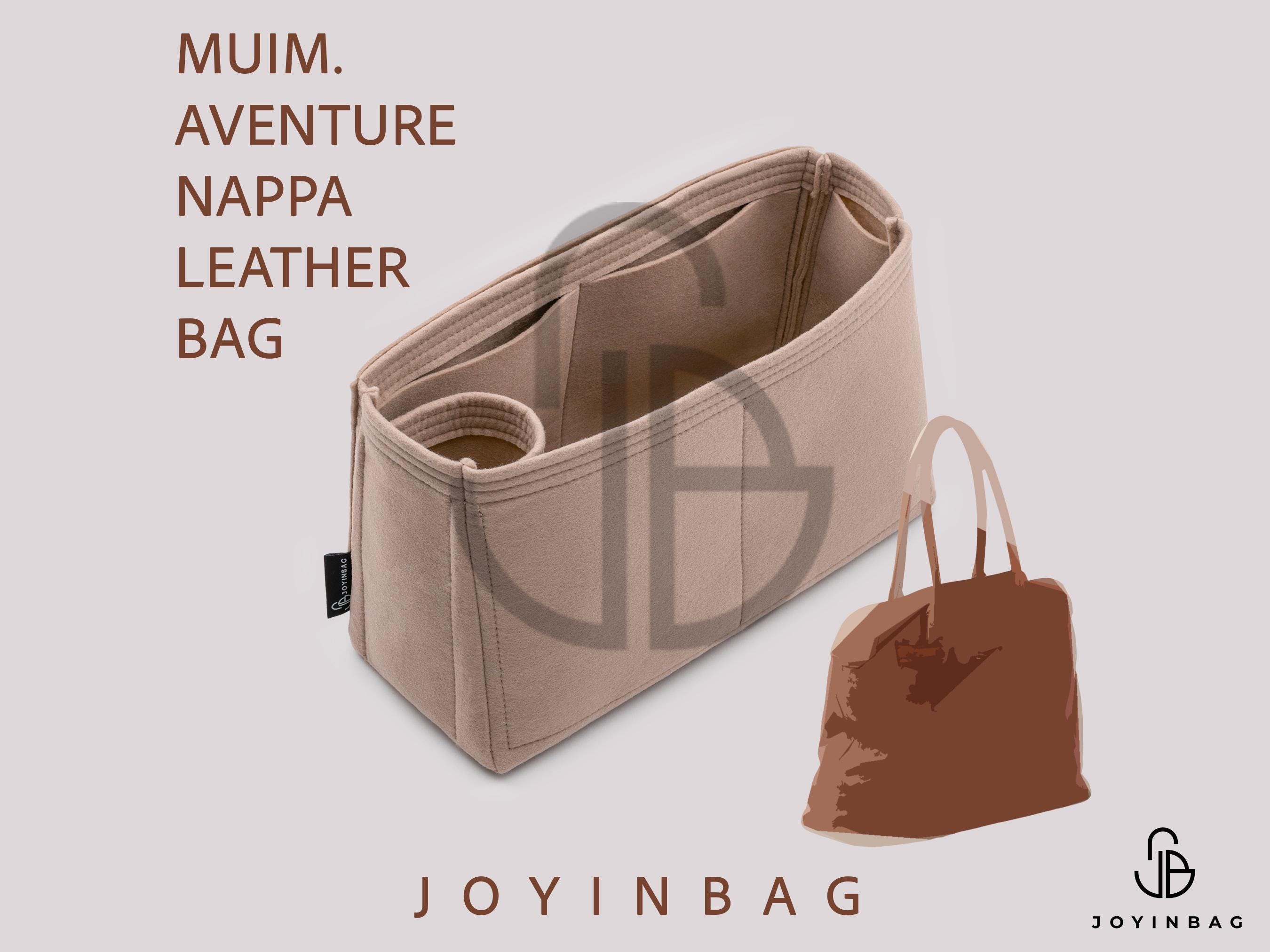 Aventure Leather Bag Organizer – Felt Insert With Bottle Holder
