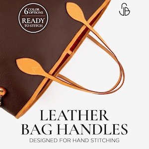 Neverfull Replacement Handles and Shoulder Straps, Vachetta Leather Repair Set with Sewing Thread