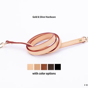 Bandoulière en cuir vachette : Pochette, Nano, Alma BB