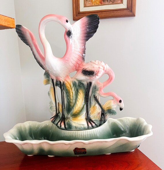 Vintage 1950s Flamingo TV Lamp Etsy UK