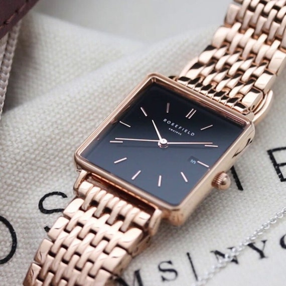 The boxy black rose gold Clearance