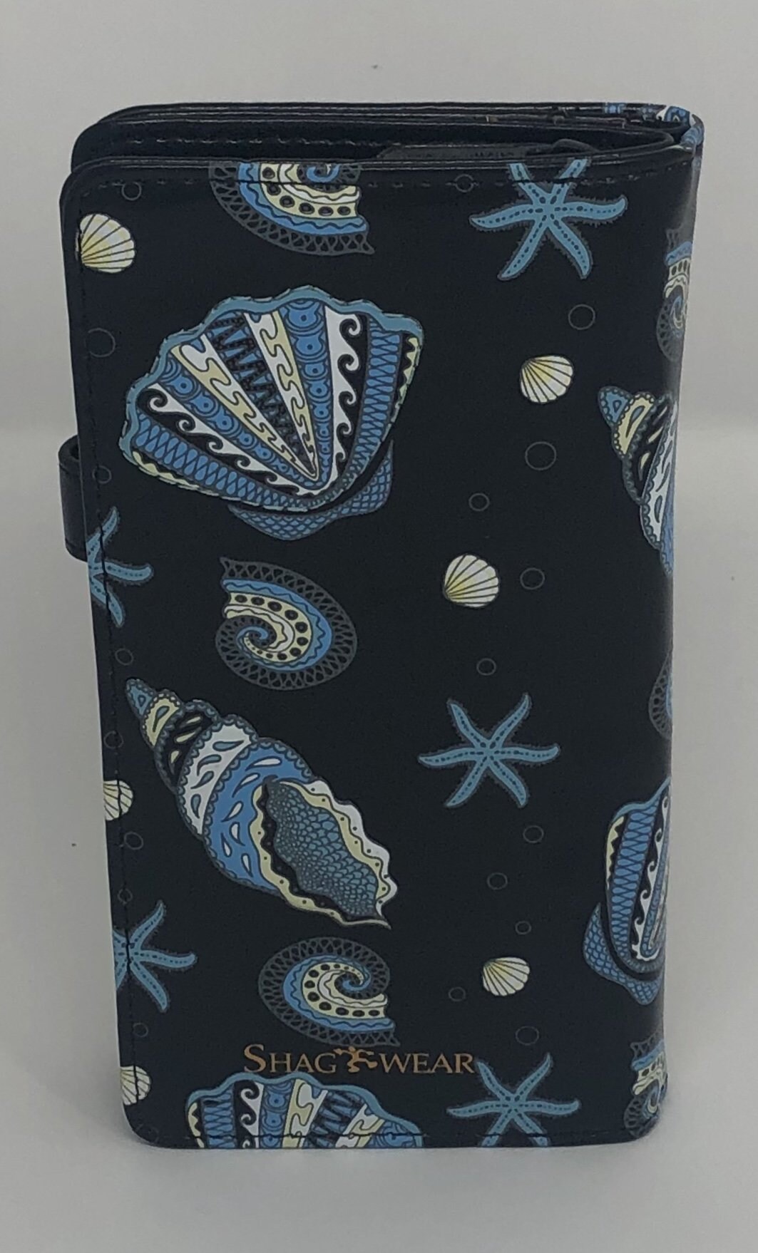 Large WalletSea Shell Pattern Small Leather Wallet Leather Etsy