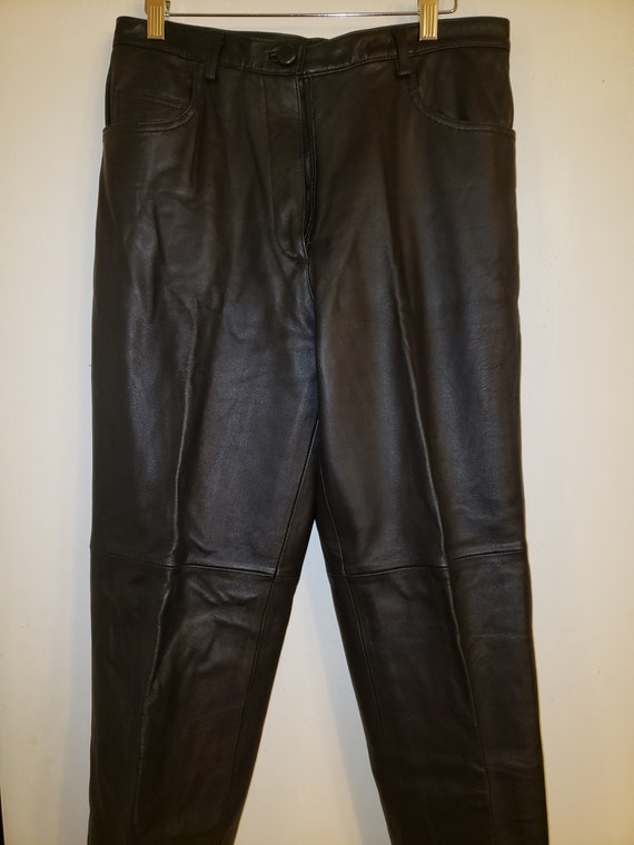 Vintage Carole Little Petite Leather Pants