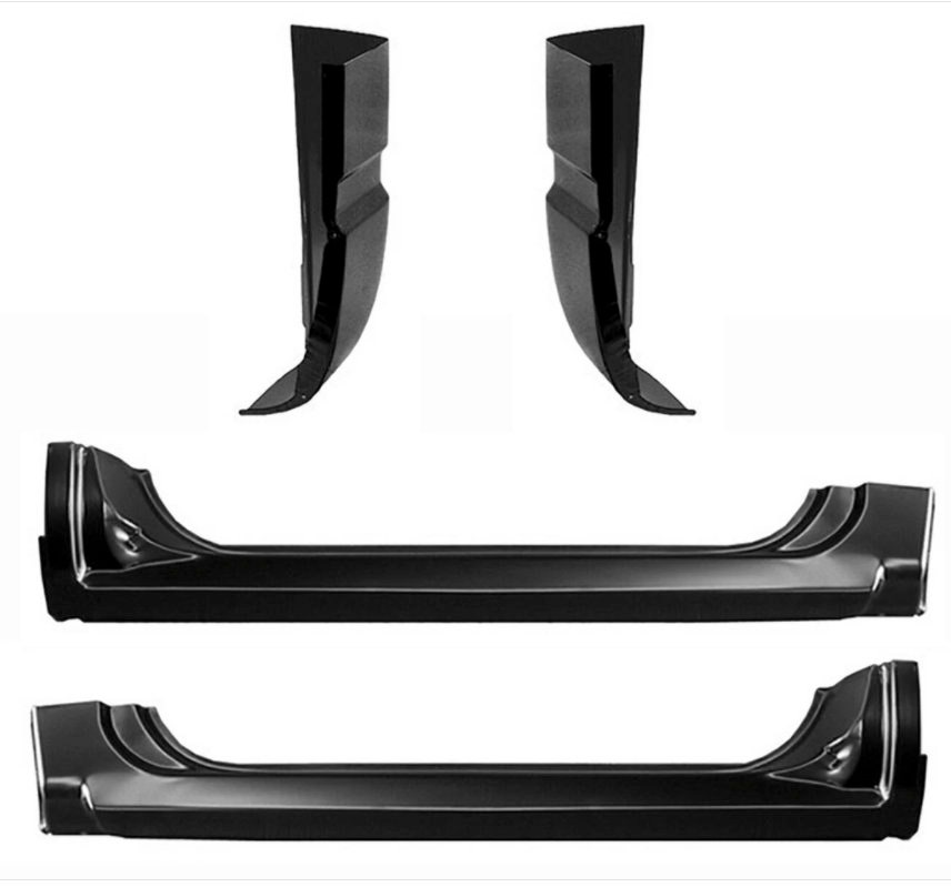 Outer Rocker Panel Pair Compatible with 1988-1998 Chevy/GMC C/K 1500 2 Door Extended Cab Electrophoresis Steel Set of 2, Rocker Panels - Canada