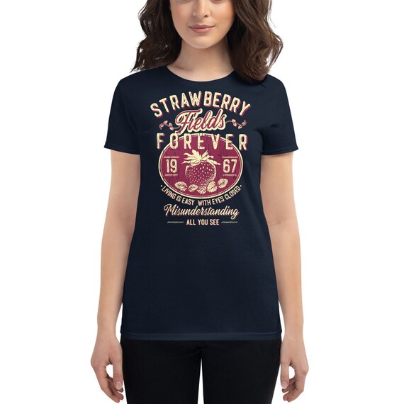 Beatles Shirt Women Strawberry Fields 