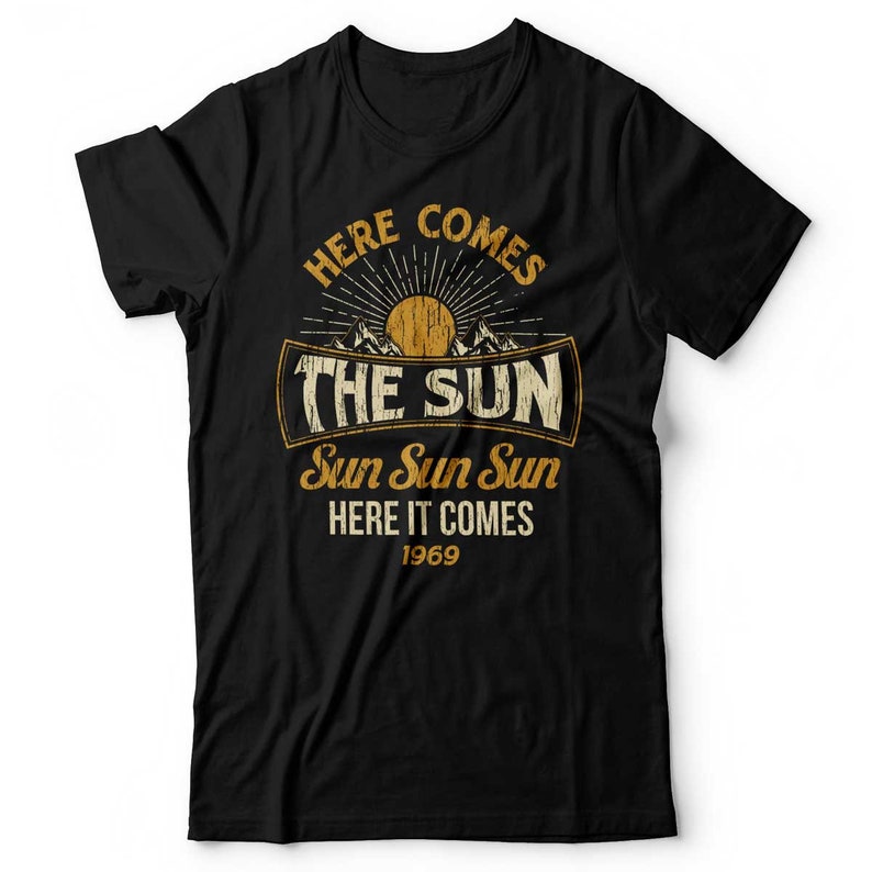 Beatles Shirt Men Here Comes the Sun T Shirt Beatles T | Etsy UK