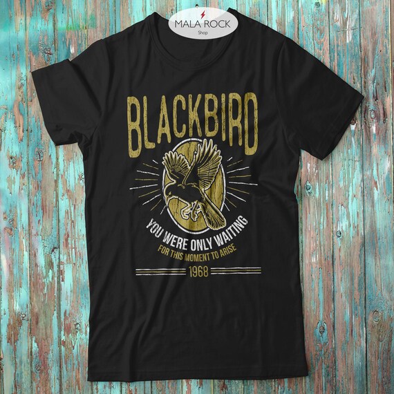 Beatles Shirt Men Blackbird T Shirt 