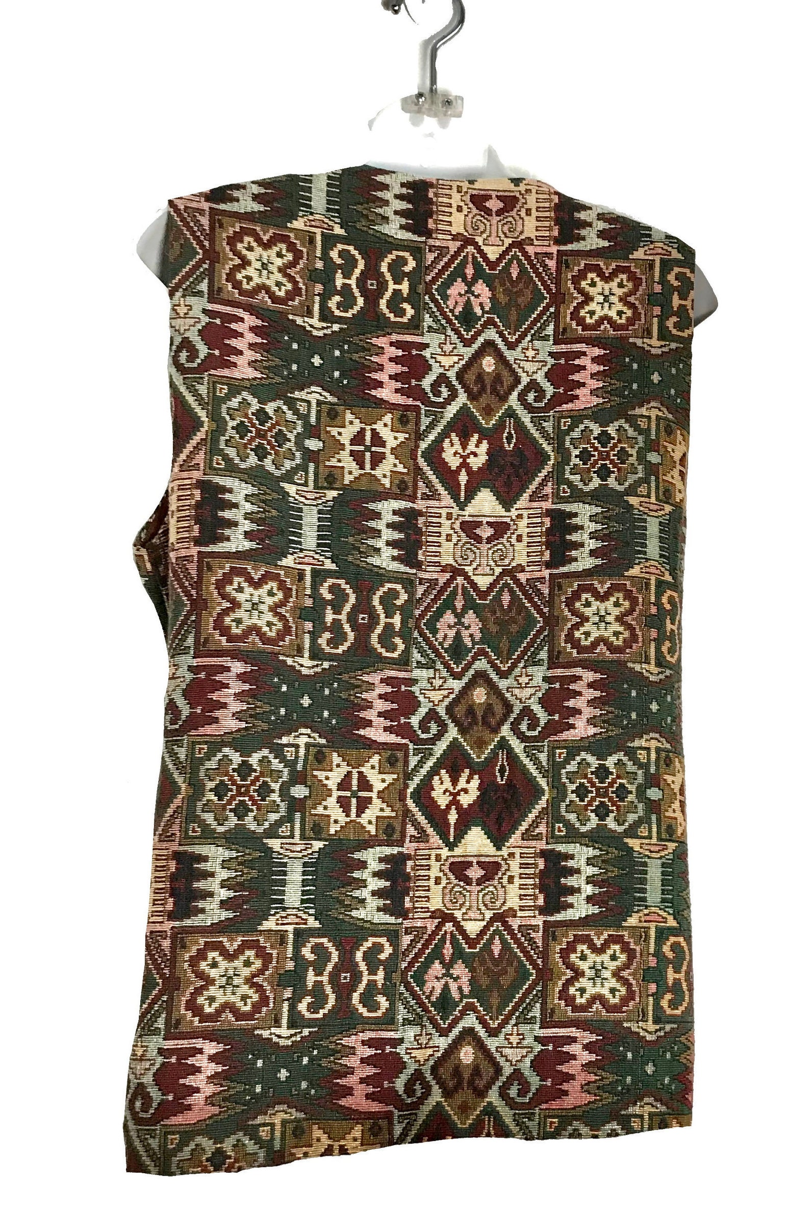 1970s Clothes Tapestry Vest Cottage Core Tapestry Vest 1970s Etsy