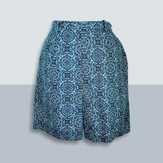 Vintage 60s Geometric Bermuda Shorts/Mid Century Mode… Gem