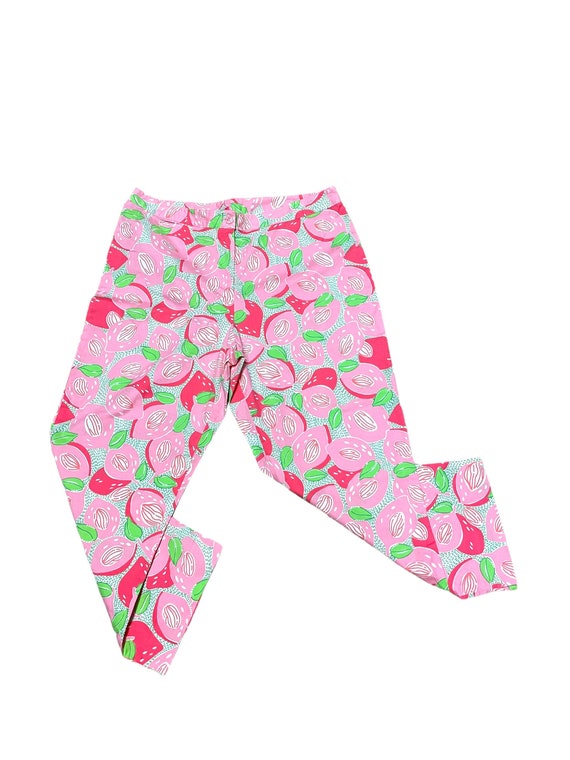 Lilly Pulitzer Fruit Print High Waisted Pant-Retro