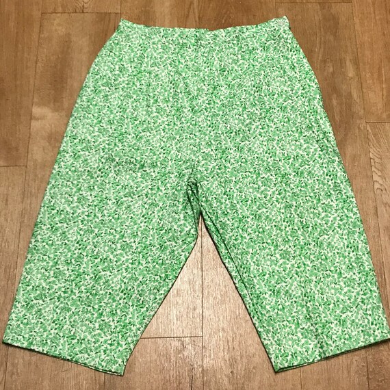 Floral 1960s Bermuda Shorts, Retro Bermuda Shorts