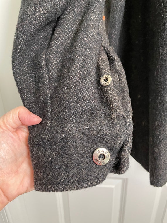 90s Vintage Stripe Shacket: Wool Blend, Unisex, S… - image 10