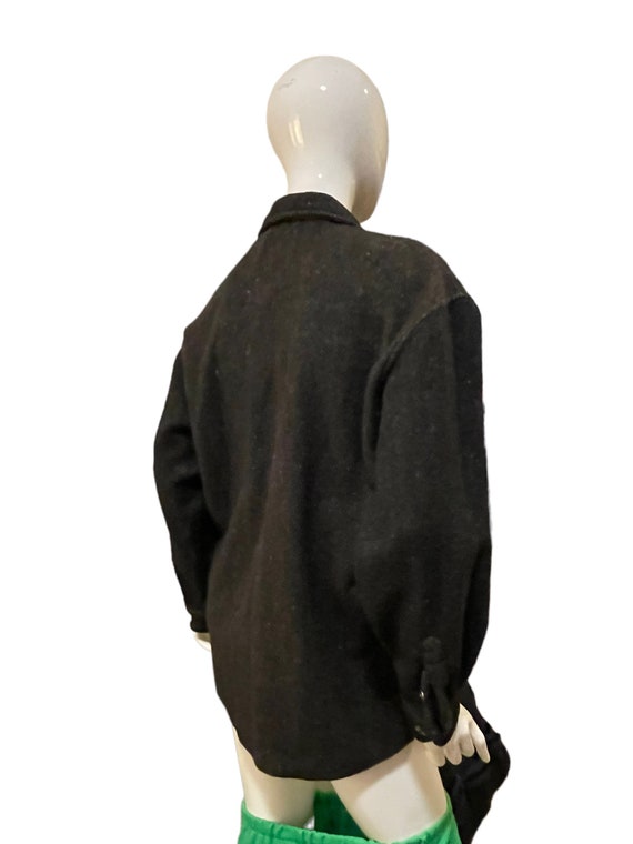 90s Vintage Stripe Shacket: Wool Blend, Unisex, S… - image 6