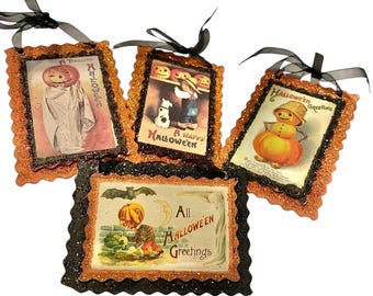 Retro Halloween Pumpkin Ghost Hanging Ornaments-Pumpkin Ghost Ornament Halloween Decorations-Halloween Ornaments Decor Y2K Orange Black