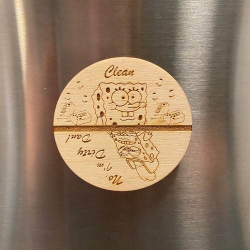 Rainbow Clean Dirty Dishwasher Reversible Dishwasher Etsy